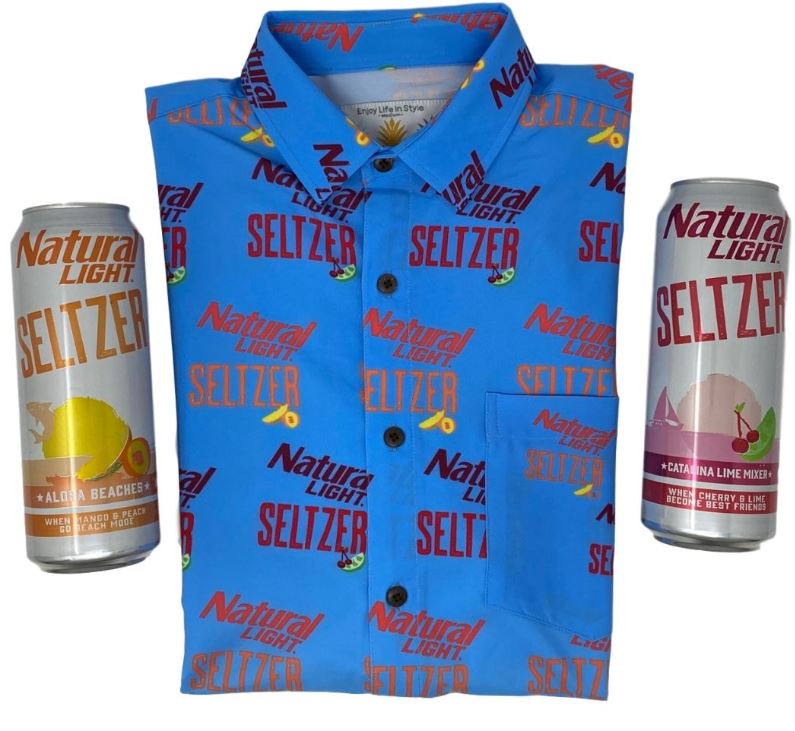 Super Stretch  ***NATTY SELTZER***  Hawaiian Shirt from Tropical Bros
