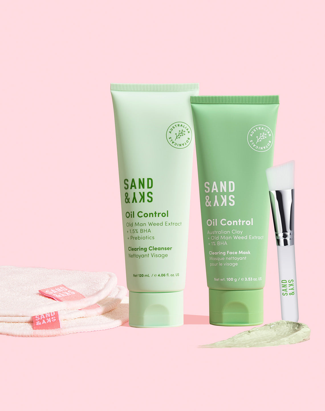 Oil Control Clearing Face Mask From Sand and Sky