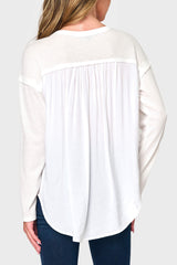 The Gemma Mixed Media Henley  From Gibsonlook