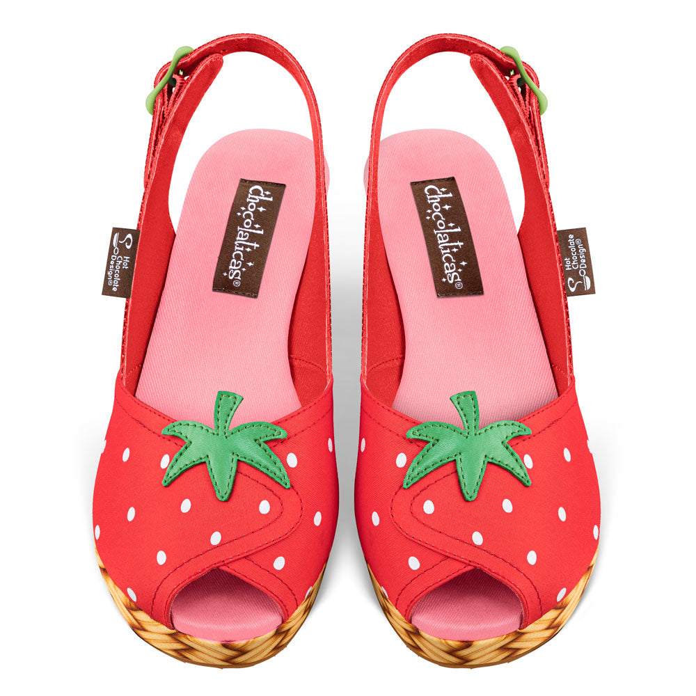 Chocolaticas® Strawbella Women's Sandal From Hot Chocolate Design