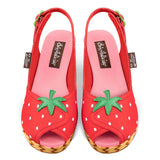 Chocolaticas® Strawbella Women's Sandal From Hot Chocolate Design