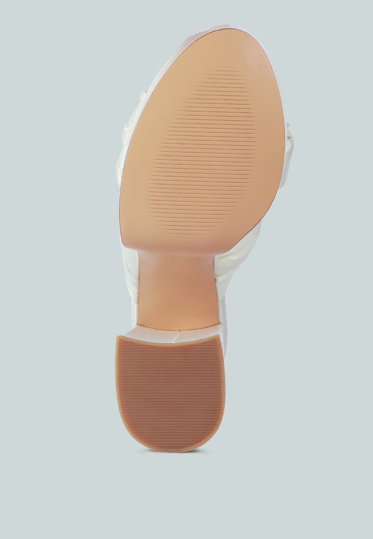 Strobing Knotted Chunky Platform Heels from London Rag International