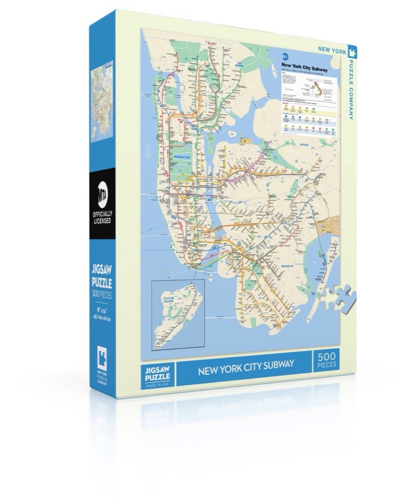 New York Subway Map from New York Puzzle Company