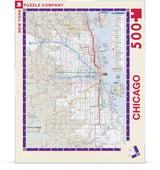 Chicago Transit Map from New York Puzzle Company