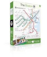 Boston T Map from New York Puzzle Company