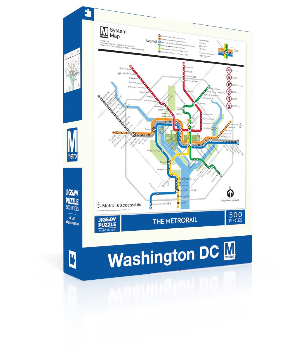DC Metro Map From New York Puzzle Company