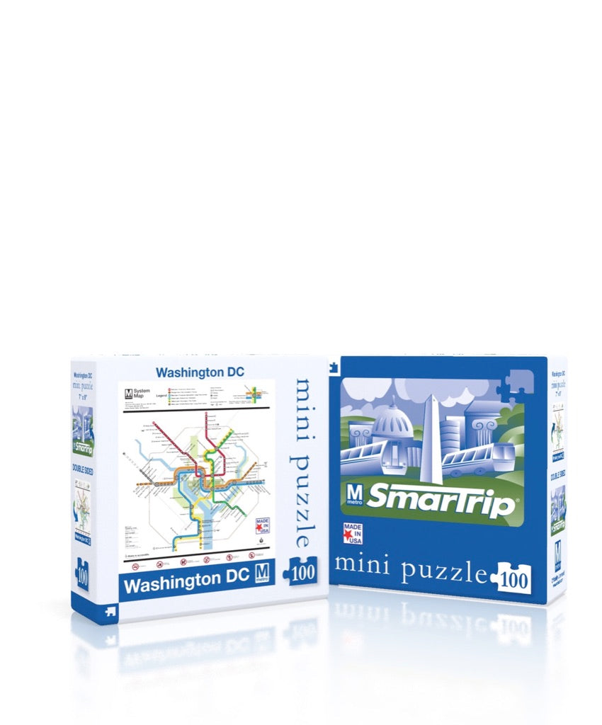 DC Metro Map Mini From New York Puzzle Company