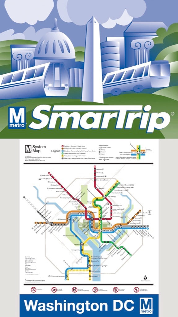 DC Metro Map Mini From New York Puzzle Company