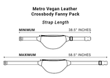 SYB Cross Body Fanny Pack - Metro Vegan Leather From Shield Your Body