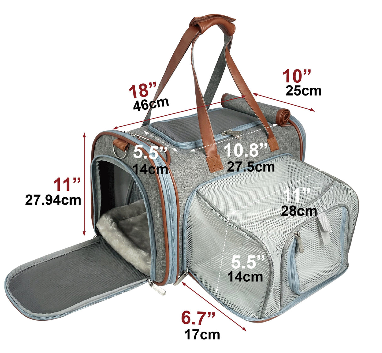 Mr. Peanut's Gold Series Standard Size Airline Compliant Expandable Pet Carrier from Mr. Peanut's Pet Carriers
