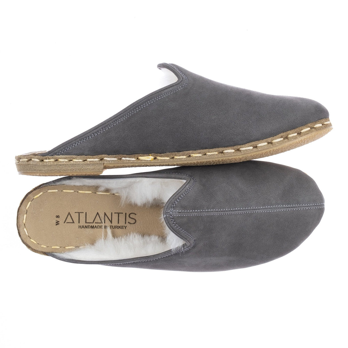 Men's Gray Shearlings from Atlantis Handmade Shoes
