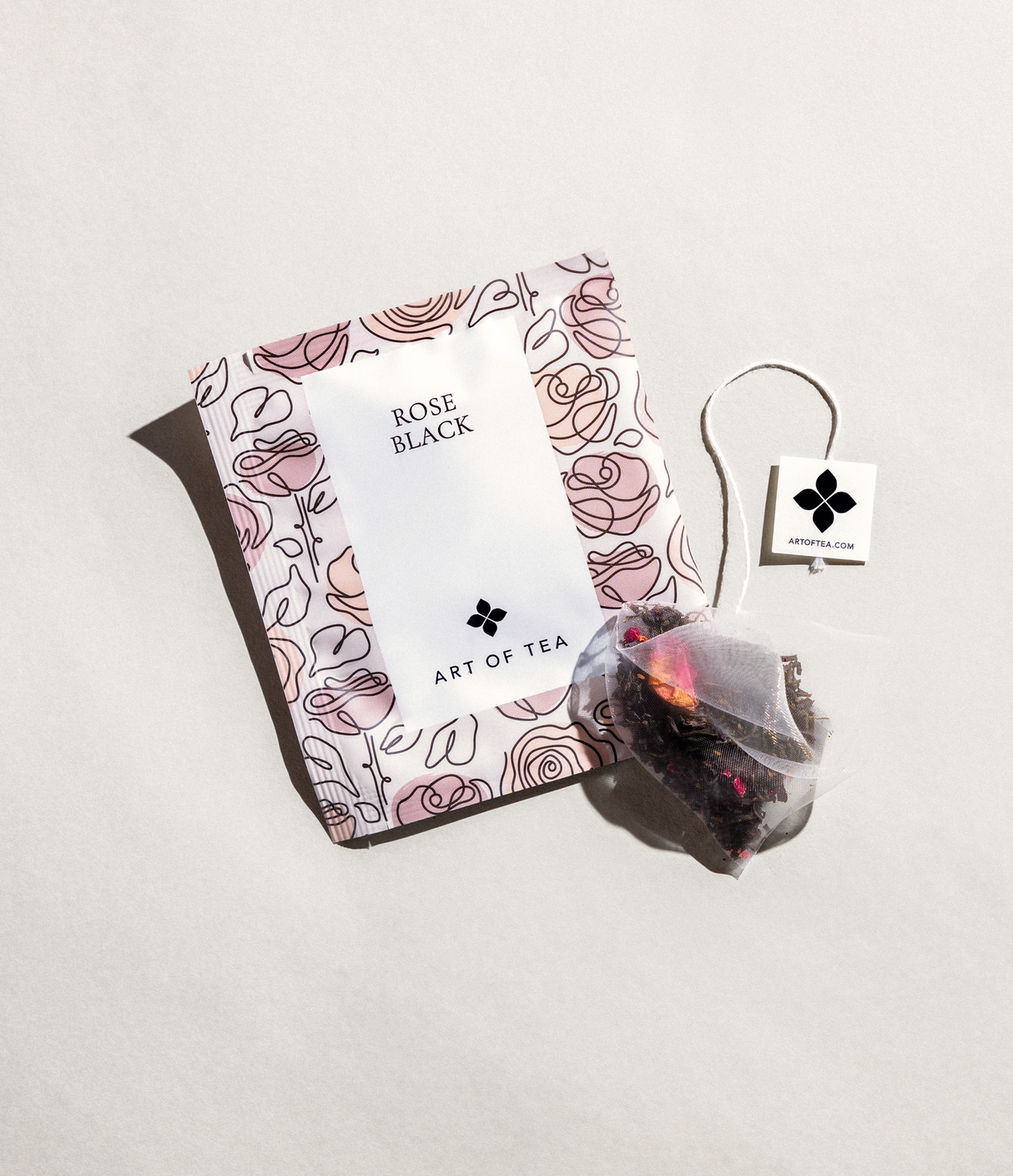 Rose Black Tea Eco Teabag Sachets from Art of Tea