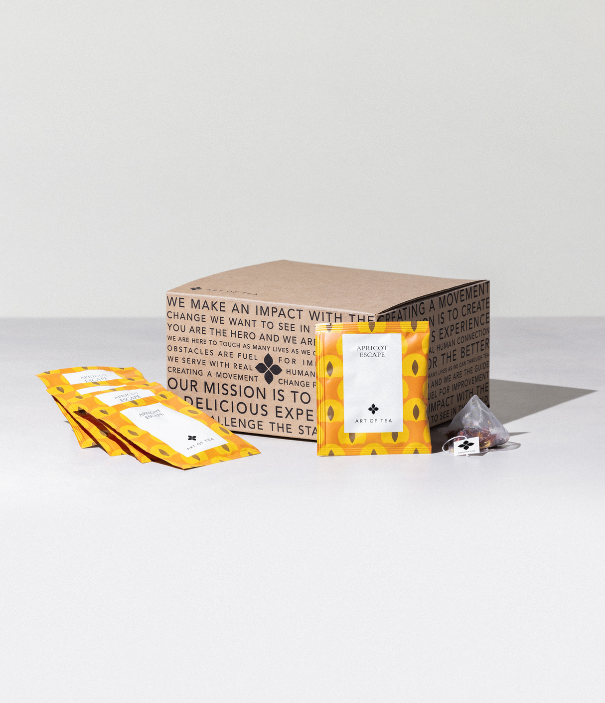 Apricot Escape Eco Teabag Sachets from Art of Tea