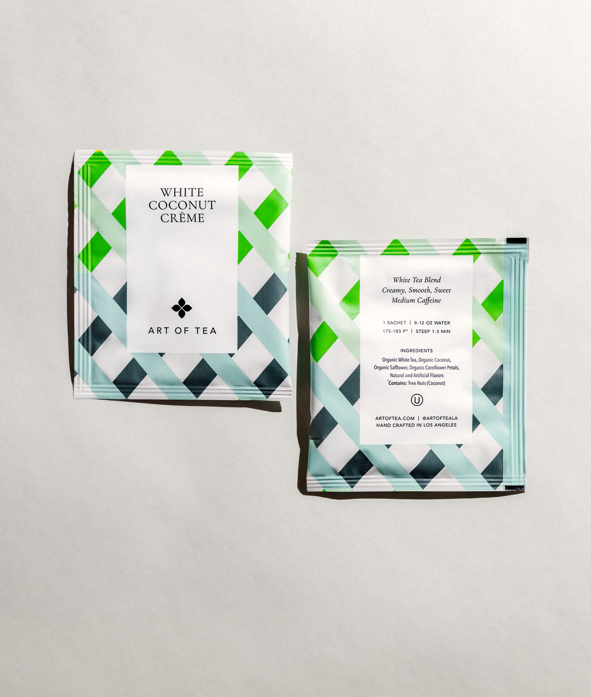 White Coconut Crème Eco Teabag Sachets from Art of Tea