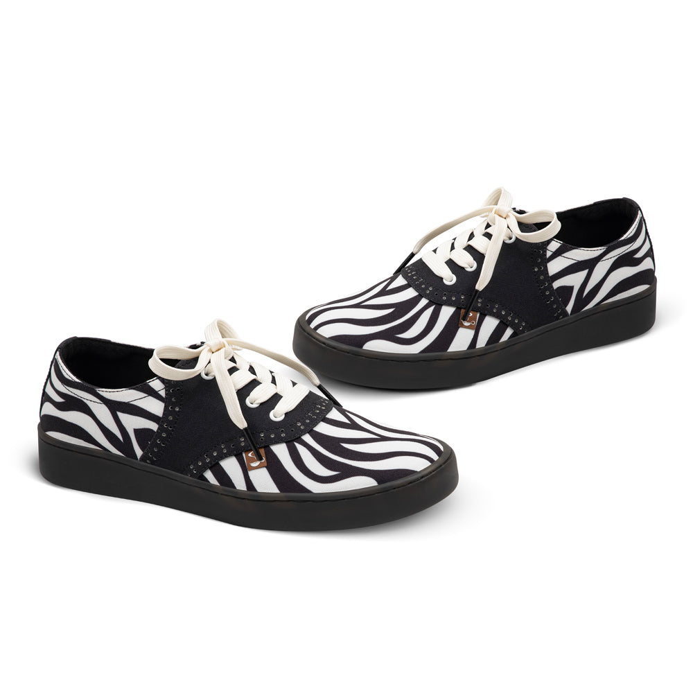 Saddle Zebra Casual Sneaker from Hot Chocolate Design