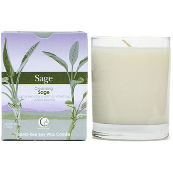 Sage - Clear Glass Tumbler From Way Out Wax