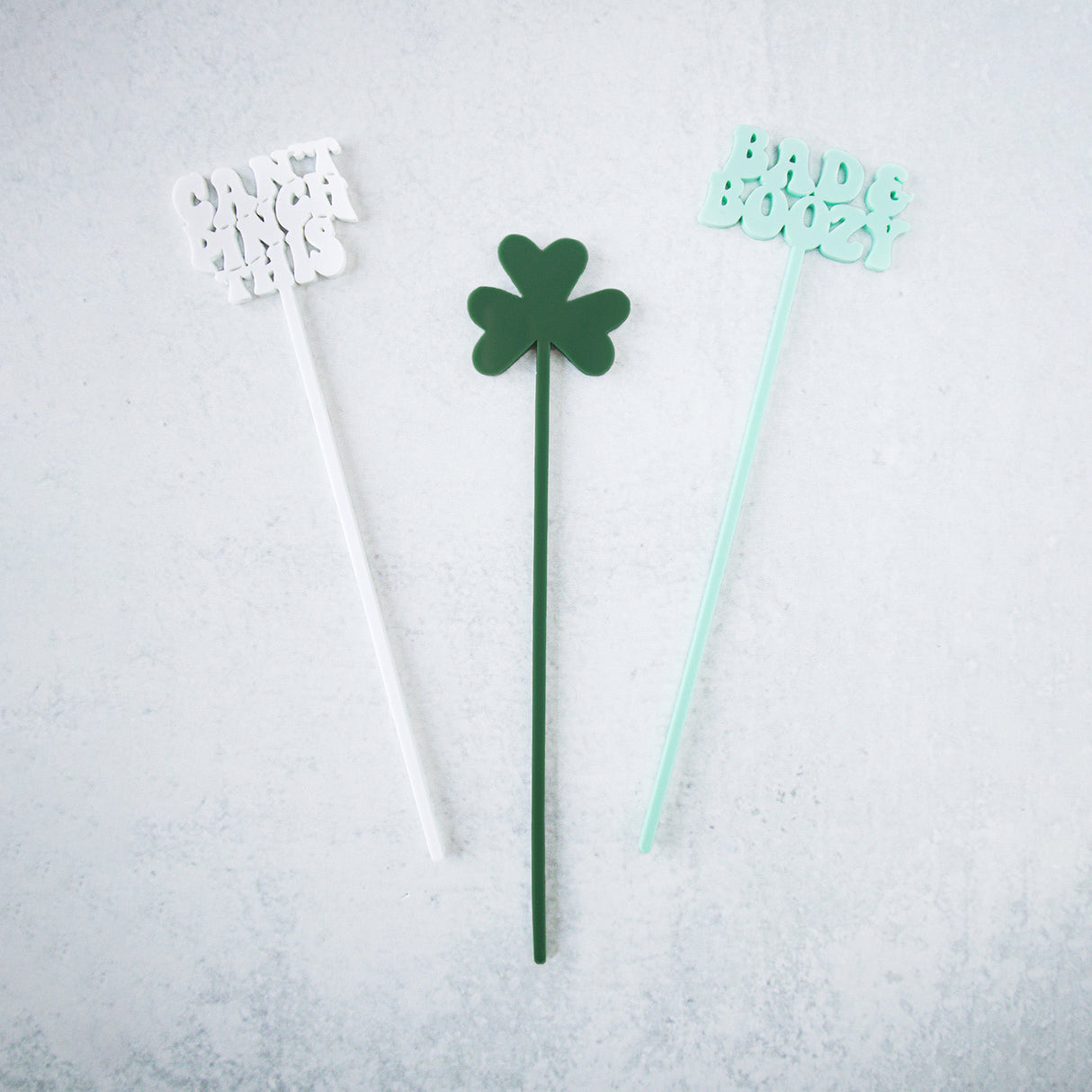 St. Patrick's Day Drink Stirrers, Set of 12 from The Cotton & Canvas Co.