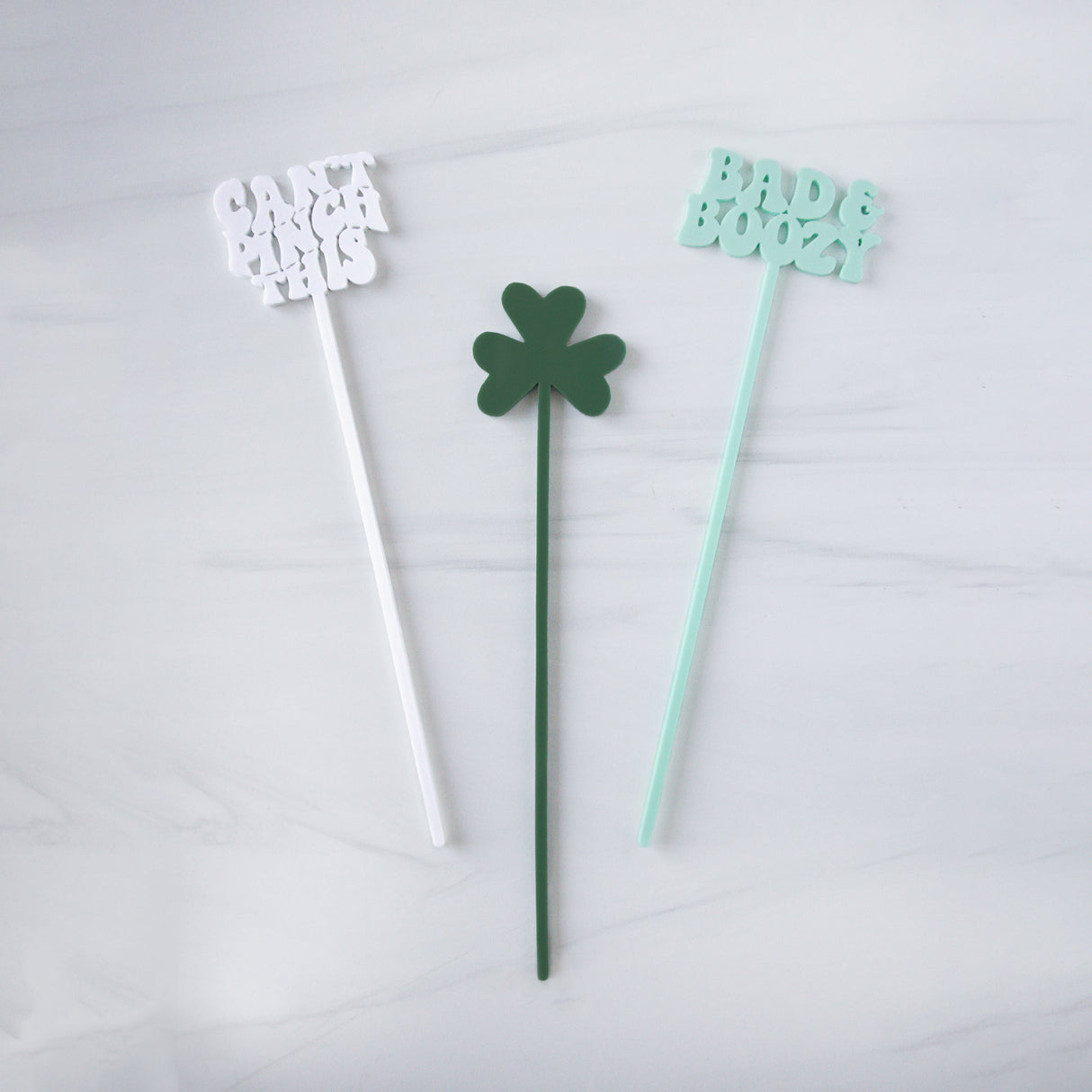 St. Patrick's Day Drink Stirrers, Set of 12 from The Cotton & Canvas Co.