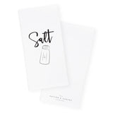 Salt & Pepper Kitchen Tea Towel, 2-Pack from The Cotton & Canvas Co.