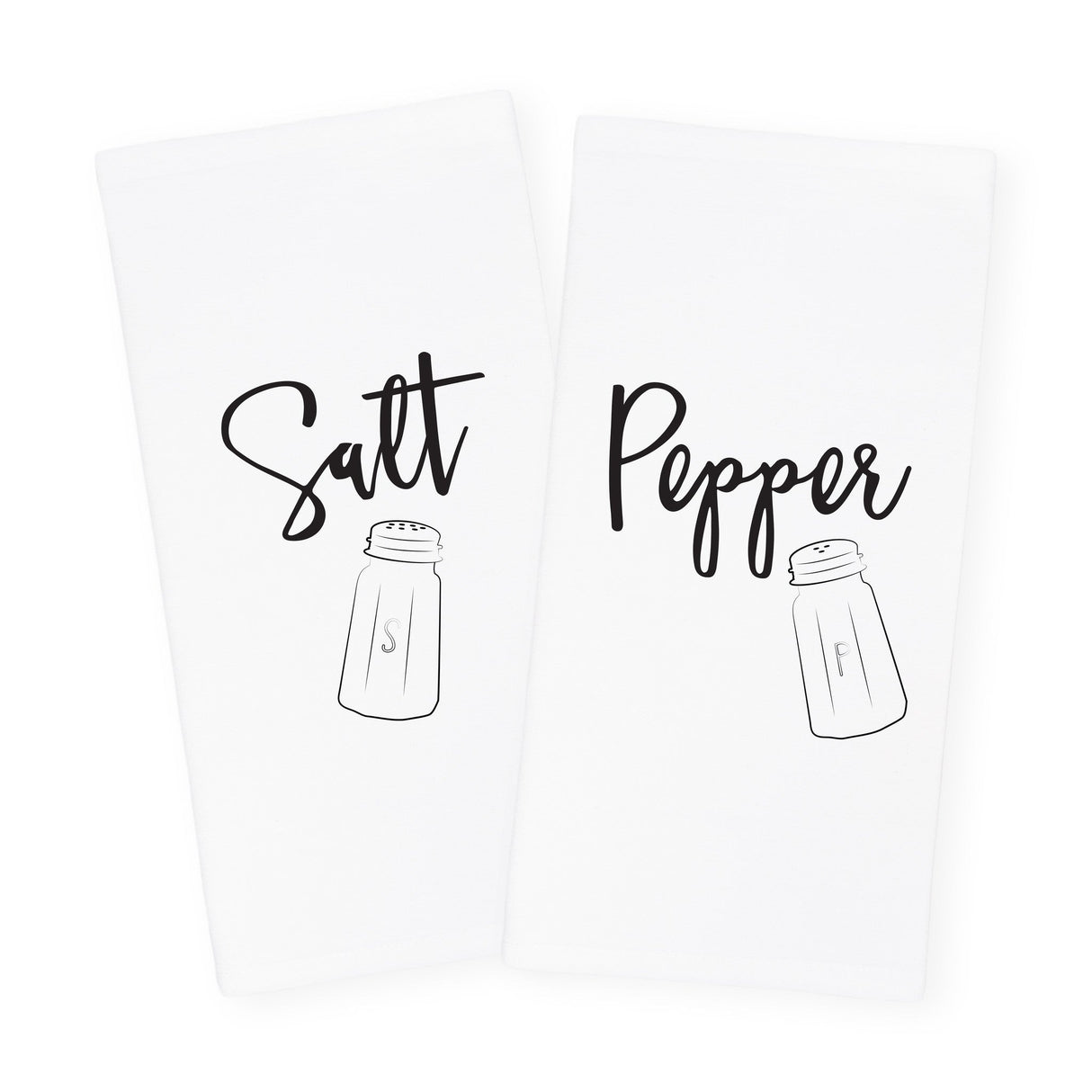 Salt & Pepper Kitchen Tea Towel, 2-Pack from The Cotton & Canvas Co.