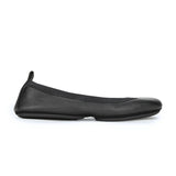 Samara Foldable Ballet Flat in Black Leather from Yosi Samra