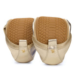 Samara Foldable Ballet Flat in Gold Leather from Yosi Samra