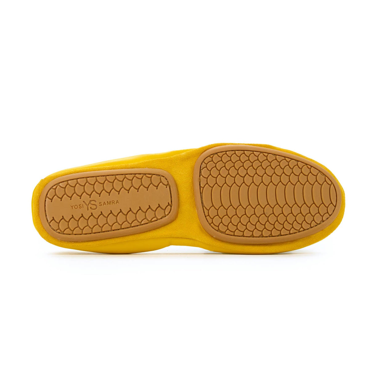 Samara Foldable Ballet Flat in Mustard Yellow Leather from Yosi Samra
