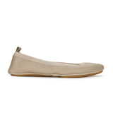 Samara Foldable Ballet Flat in Simply Taupe Leather from Yosi Samra