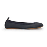Samara Foldable Ballet Flat in Deep Navy Leather from Yosi Samra