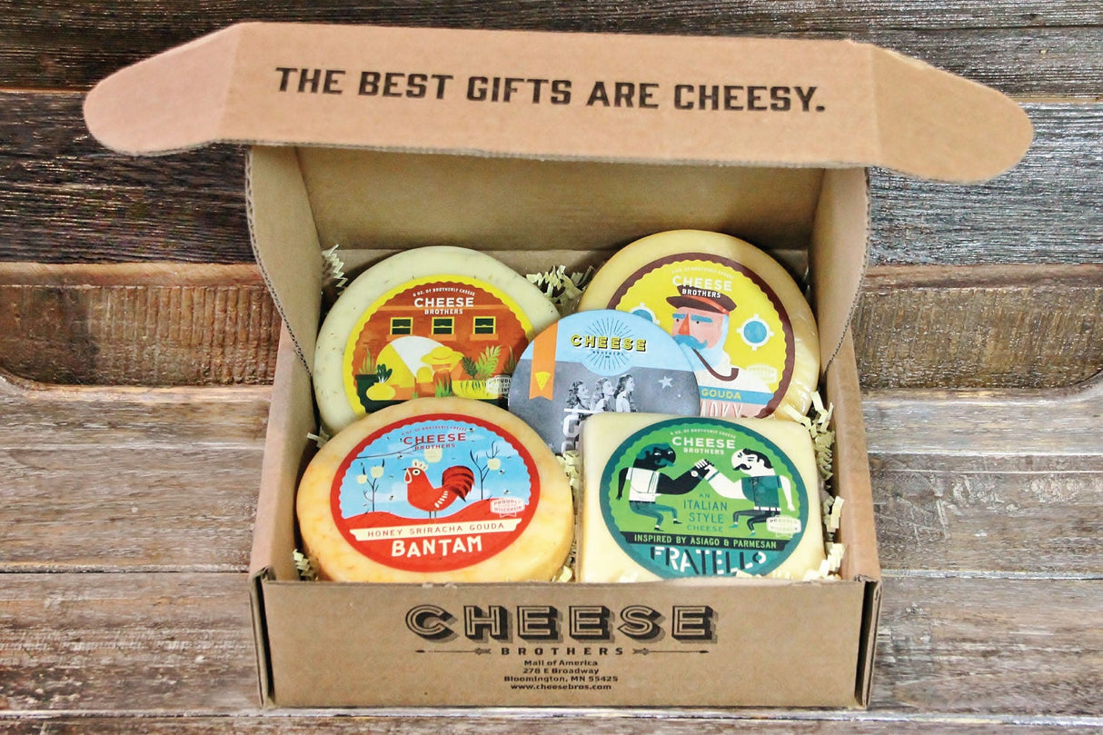 Wisconsin Cheese Sampler (4-Pack) from Cheese Brothers, Inc.