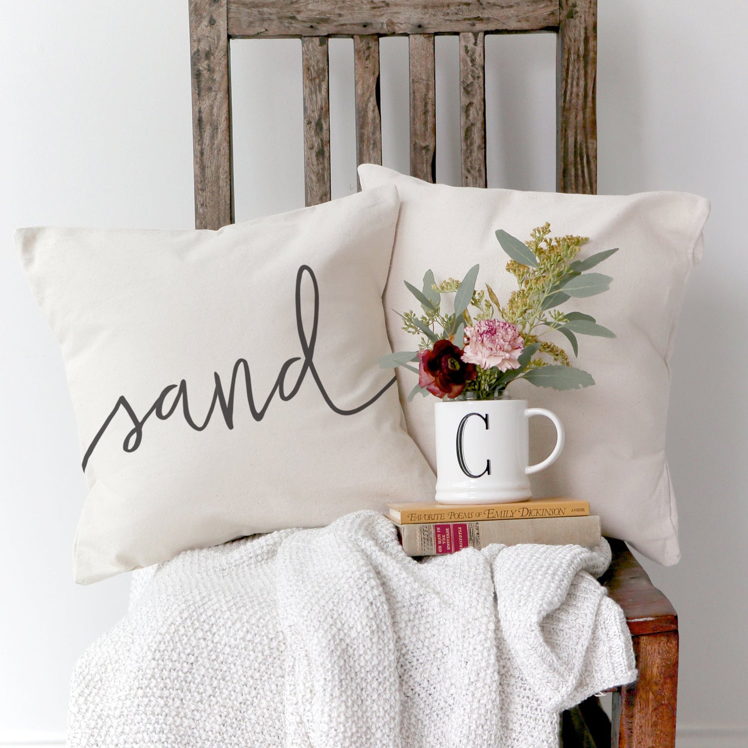 Sand Pillow Cover from The Cotton & Canvas Co.