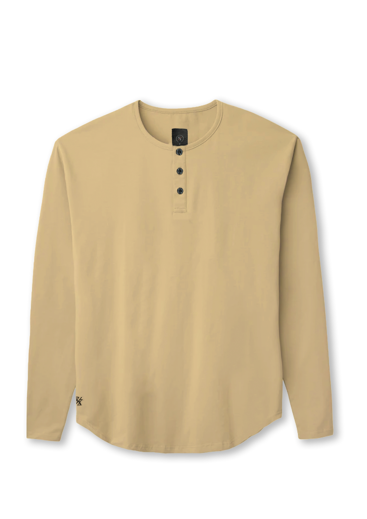L/S Henley Curved Hem VX from Ten/10 Apparel