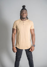 Henley Curved Hem from Ten/10 Apparel