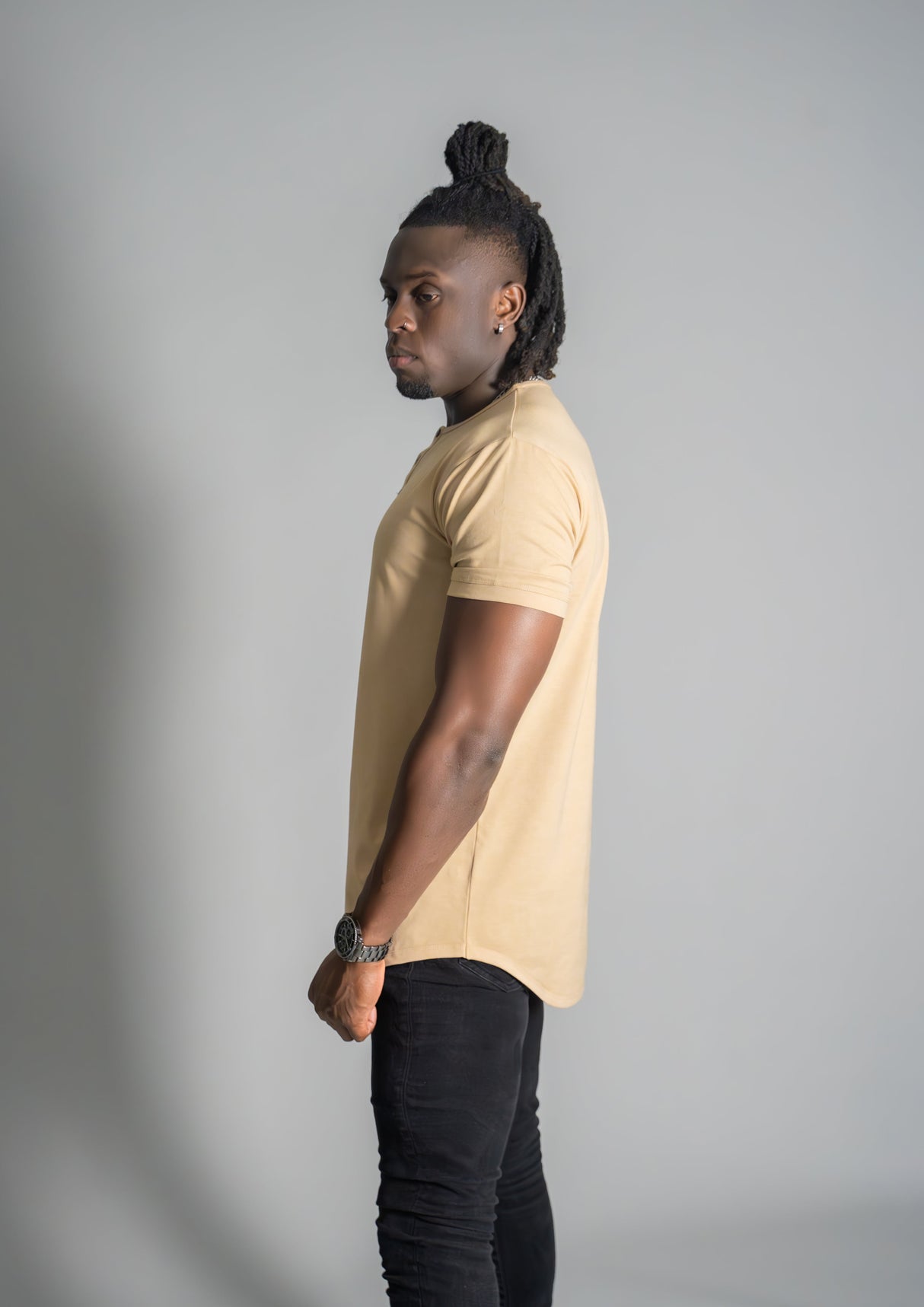 Henley Curved Hem from Ten/10 Apparel