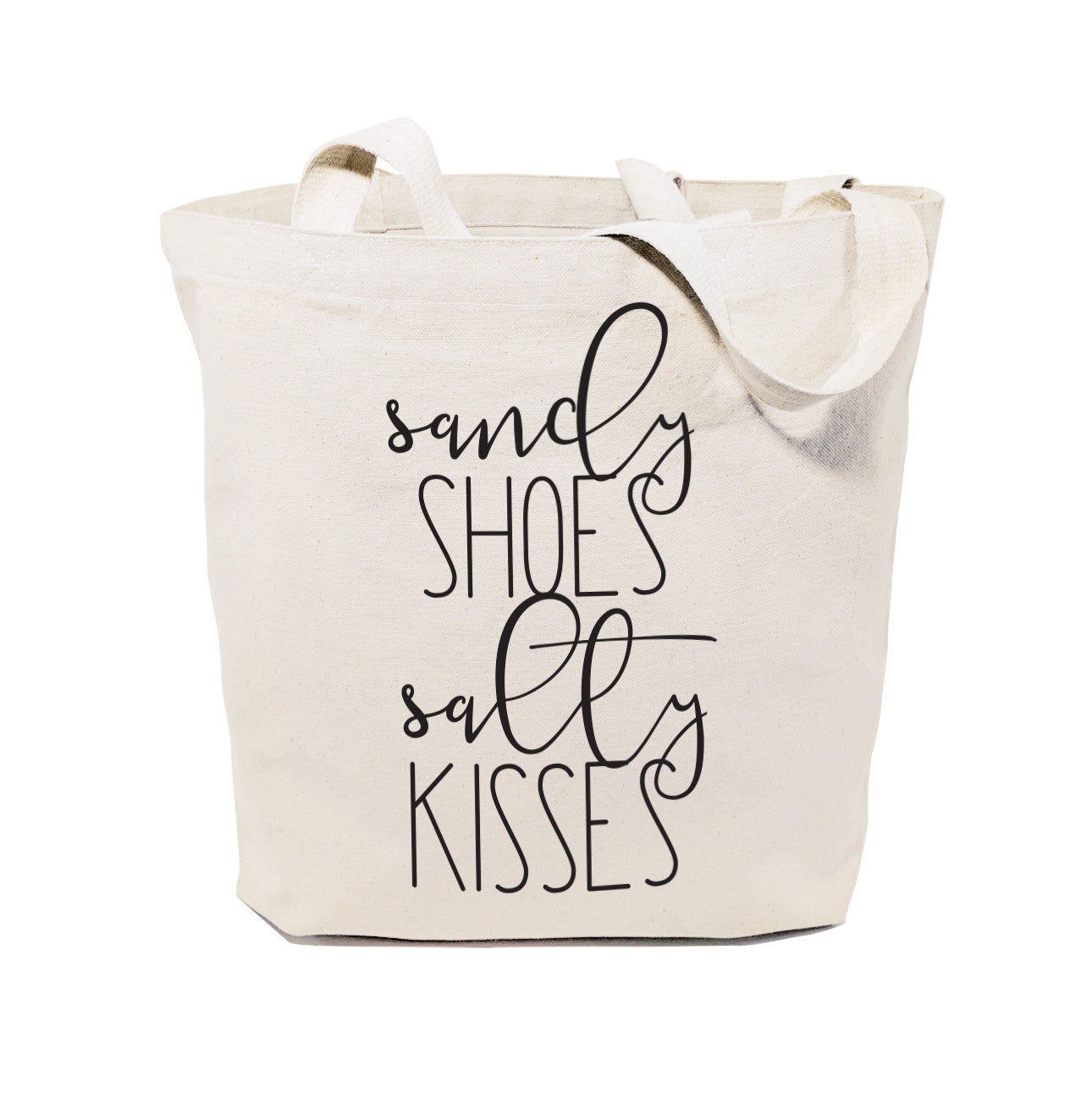 Sandy Shoes and Salty Kisses Cotton Canvas Tote Bag from The Cotton & Canvas Co.