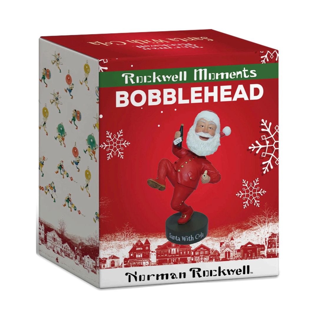 Norman Rockwell's 'Santa with Cola' Bobblehead from Bobbletopia