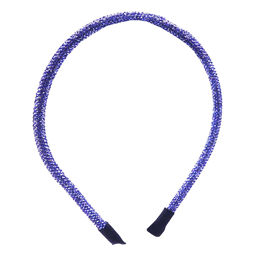 Bling Stone Accented Crystal Studded Shimmer Headband from Madeline Love