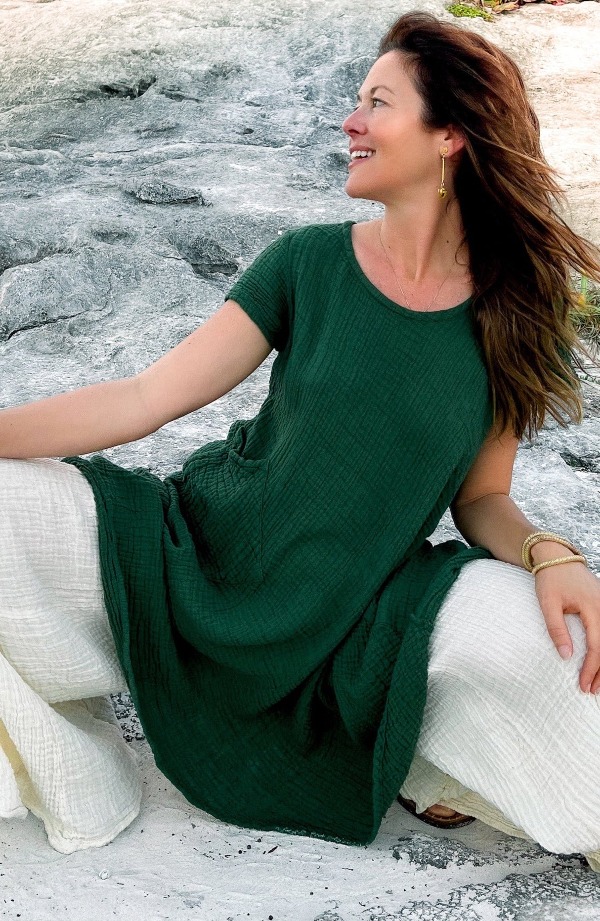 Tee Dress Mini From Cotton Flower Clothing