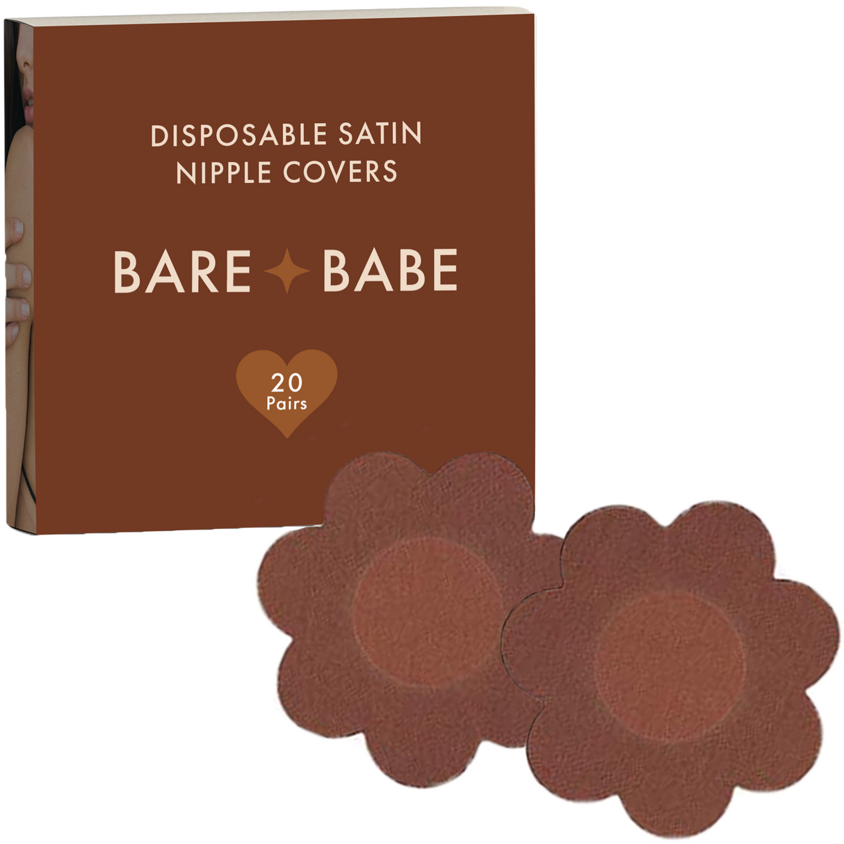 Satin Nipple Pasties - 40 Pack from Bare Babe