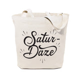 Saturdaze Weekend Cotton Canvas Tote Bag from The Cotton & Canvas Co.