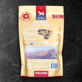 Ostrich Chunky Bones (4" x 2" - 2 Pack): The Long-Lasting, Flavor-Packed Bones for Small to Medium Dogs from Savannah Pet Food