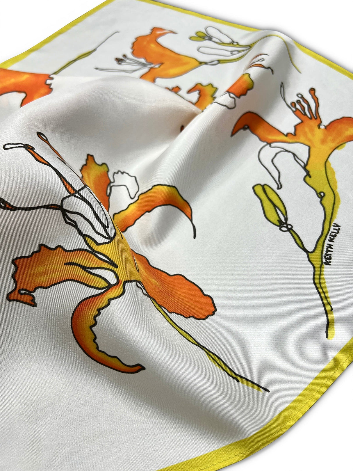 Tiger Lily Silk Scarf from KeithKelly