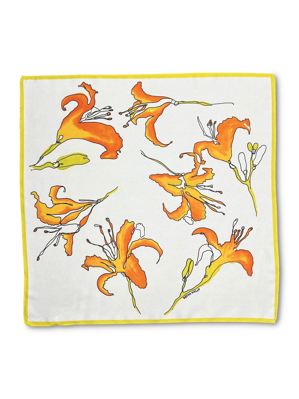 Tiger Lily Silk Scarf from KeithKelly
