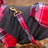 Frenchie Dog Hoodie - Scarlet Plaid from Frenchie Bulldog