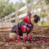 Frenchie Dog Hoodie - Scarlet Plaid from Frenchie Bulldog