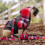 Frenchie Dog Hoodie - Scarlet Plaid from Frenchie Bulldog