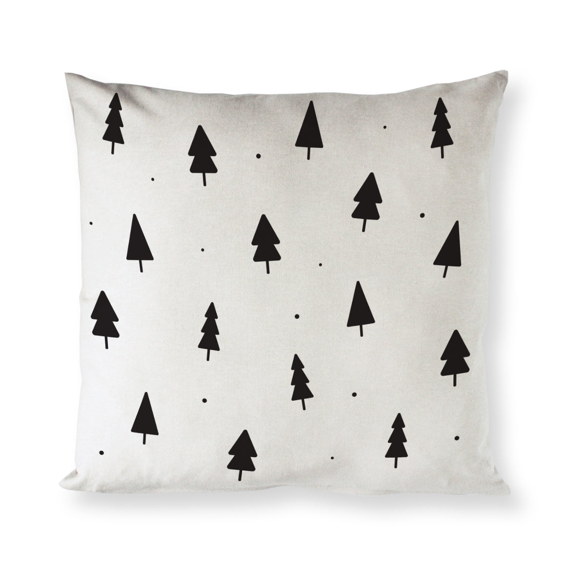 Christmas Trees Cotton Canvas Holiday Pillow Cover from The Cotton & Canvas Co.