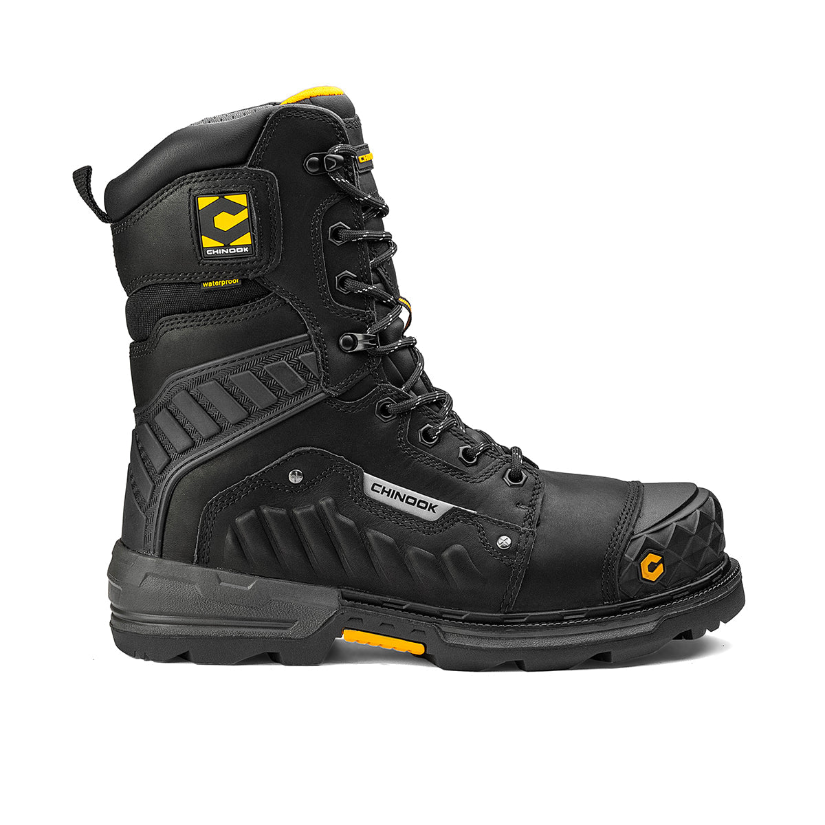 Scorpion 9” Composite Toe Men’s Waterproof Work Boot - Black From Chinook Footwear