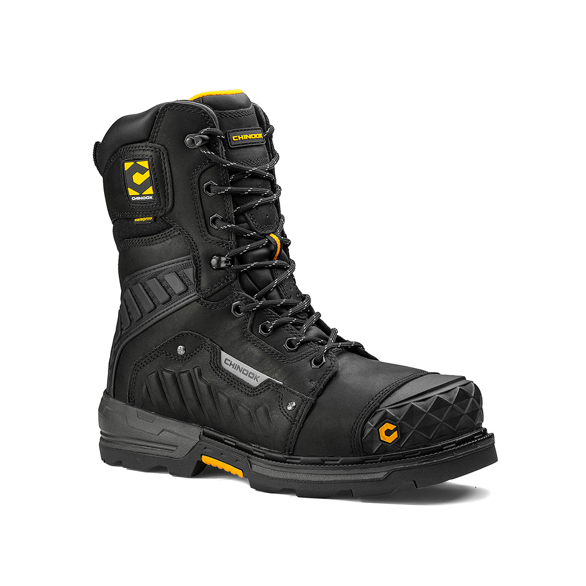 Scorpion 9” Composite Toe Men’s Waterproof Work Boot - Black From Chinook Footwear