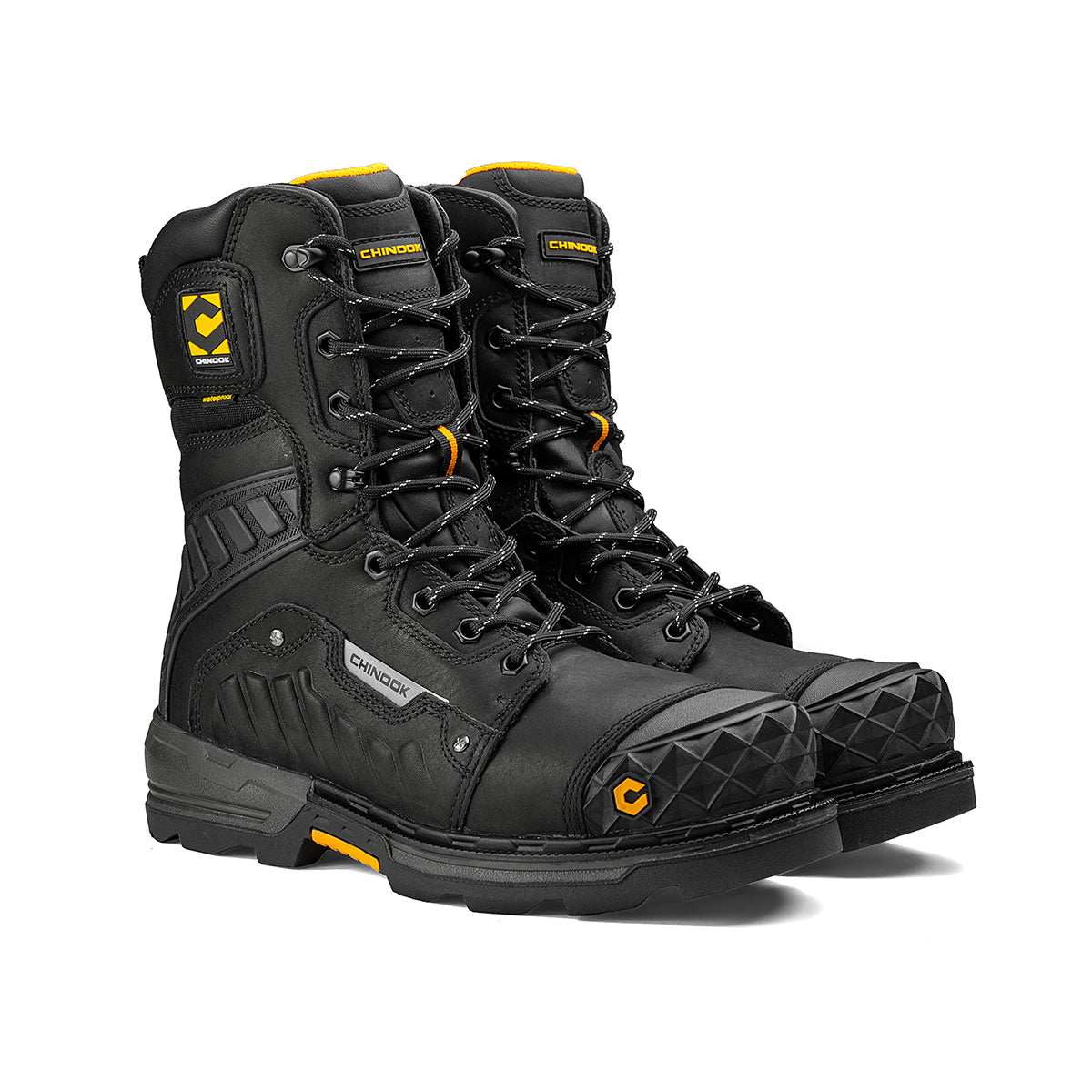 Scorpion 9” Composite Toe Men’s Waterproof Work Boot - Black From Chinook Footwear